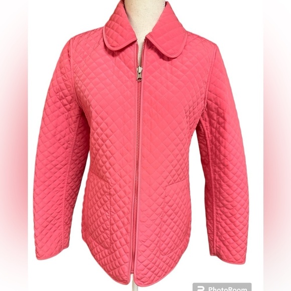 Esprit Outerwear Reversible Spring Zippered Quilted Jacket Floral Small NWOT - Picture 2 of 11